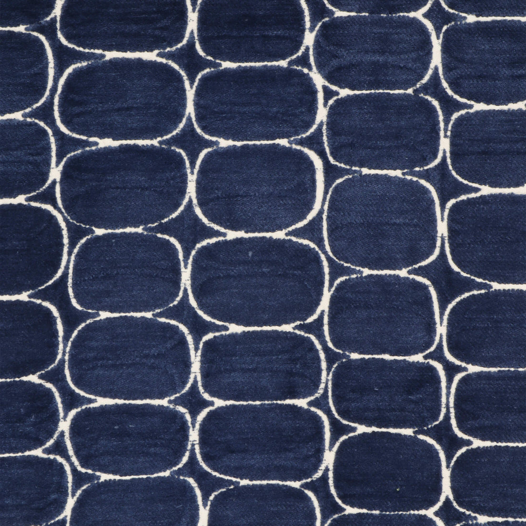 Clearance Burbank Blue Jacquard Fabric