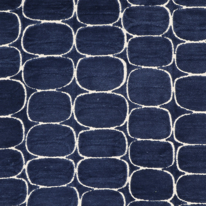 Clearance Burbank Blue Jacquard Fabric