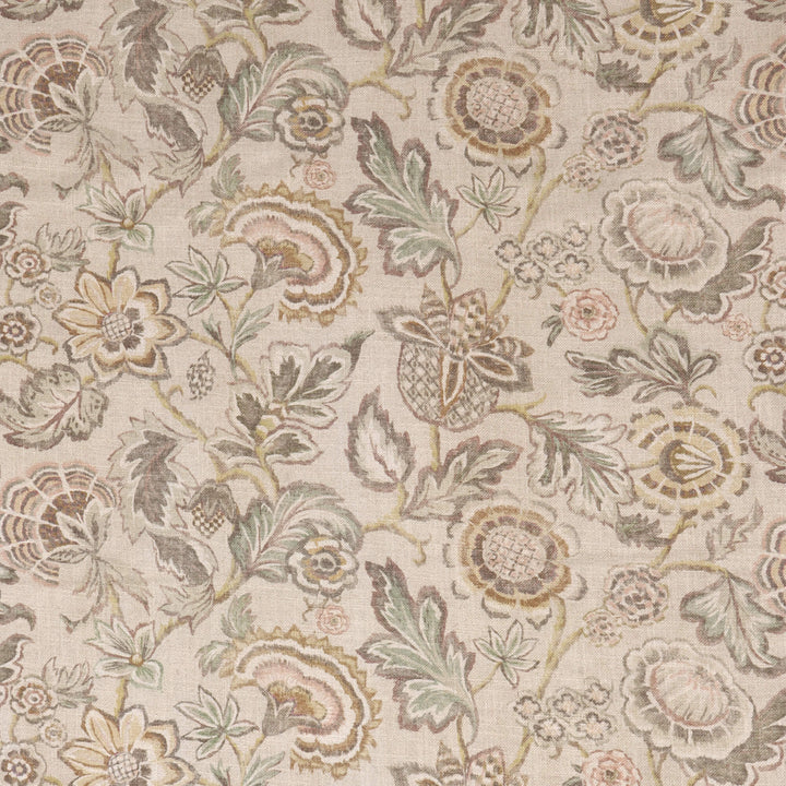 Ariana Floral Rosewood Double Width Fabric