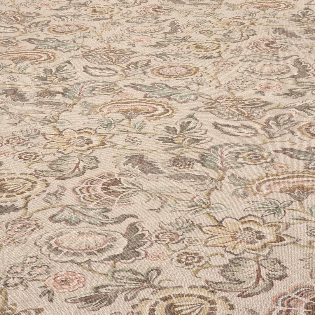 Ariana Floral Rosewood Double Width Fabric