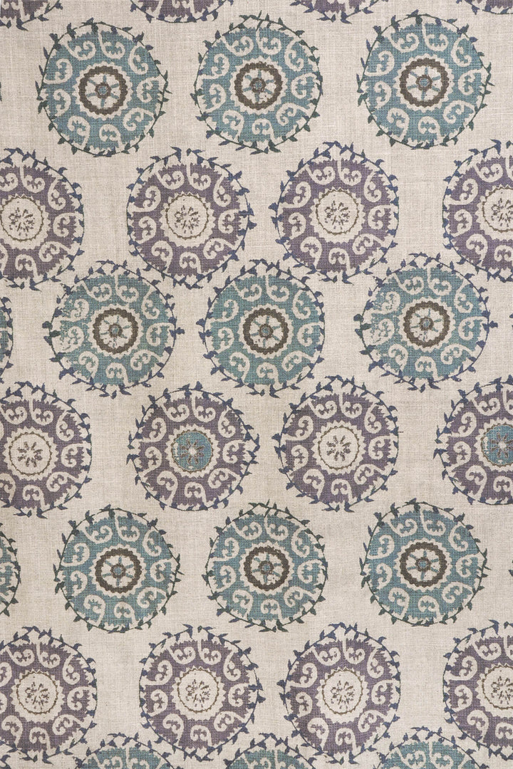 Dhala Suzani Azure Double Width Fabric