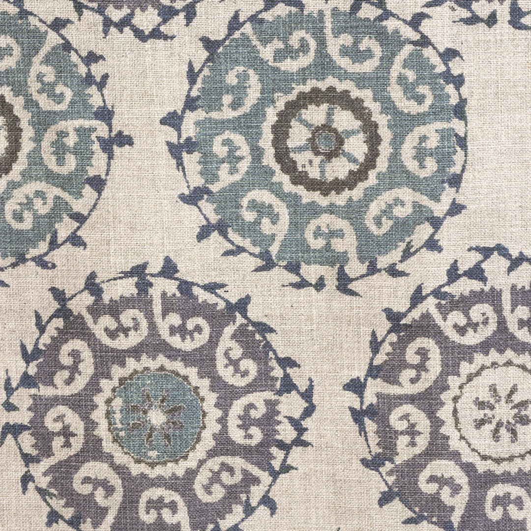 Dhala Suzani Azure Double Width Fabric