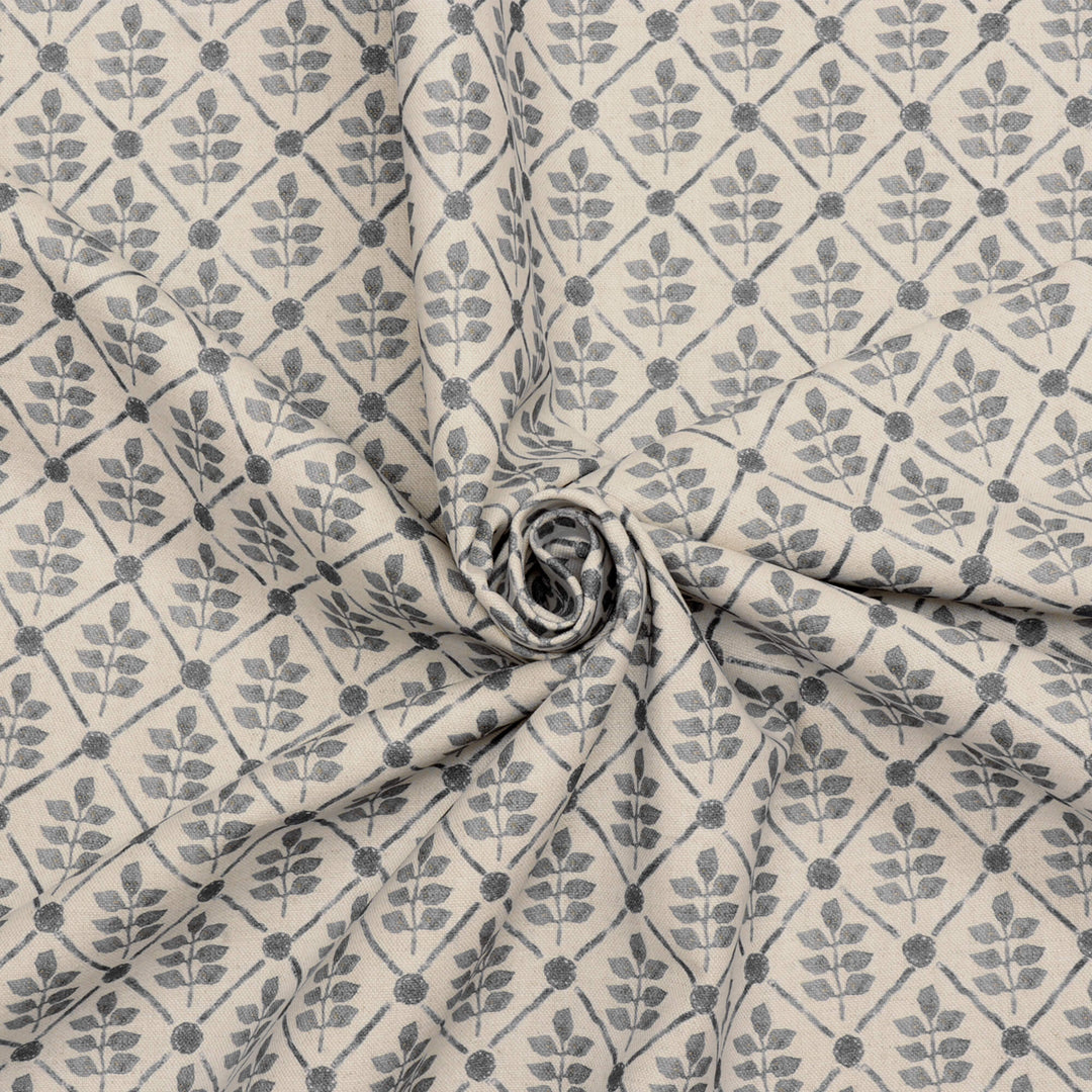 Ascott Pewter Double Width Fabric