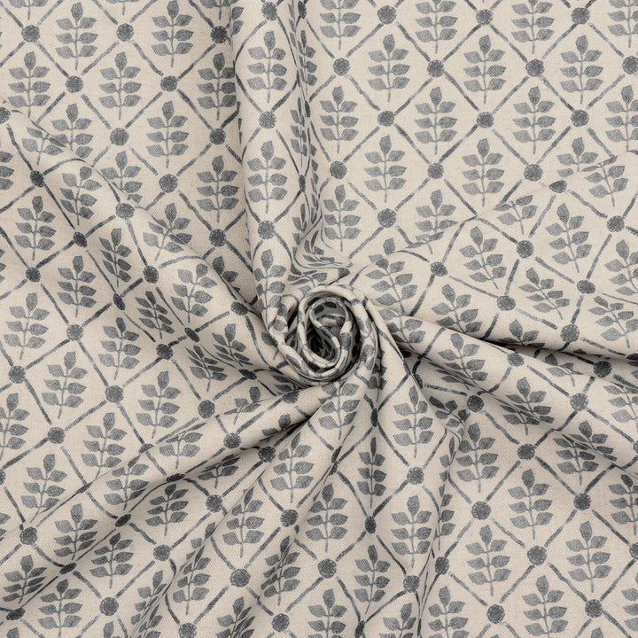 Ascott Pewter Double Width Fabric