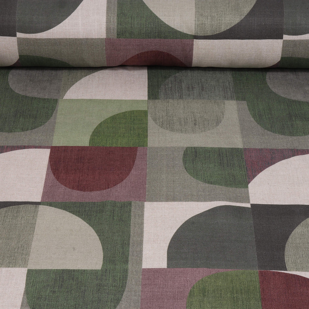 Delaunay Abstract Double Width Fabric