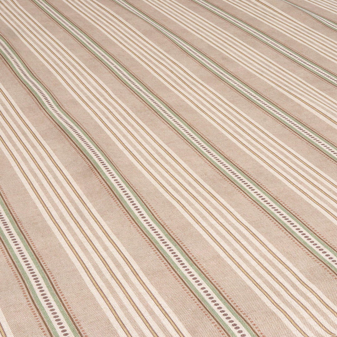 Ashbury Stripe Taupe Double Width Fabric
