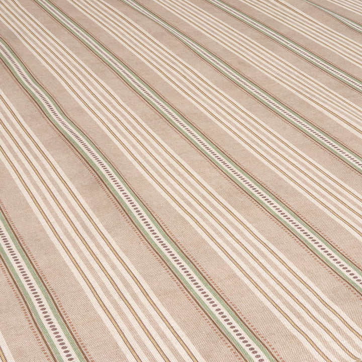 Ashbury Stripe Taupe Double Width Fabric