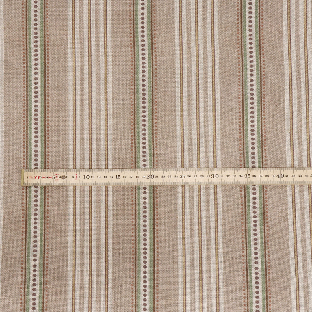 Ashbury Stripe Taupe Double Width Fabric