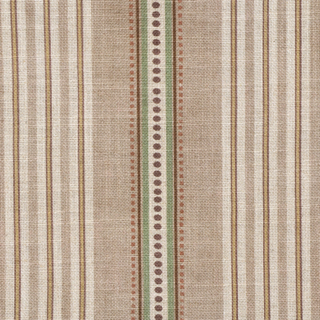 Ashbury Stripe Taupe Double Width Fabric