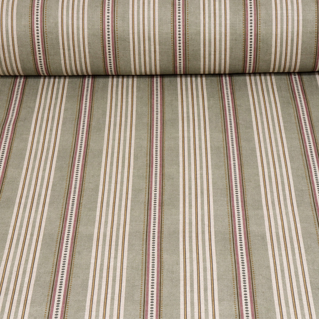 Ashbury Stripe Seagrass Double Width Fabric