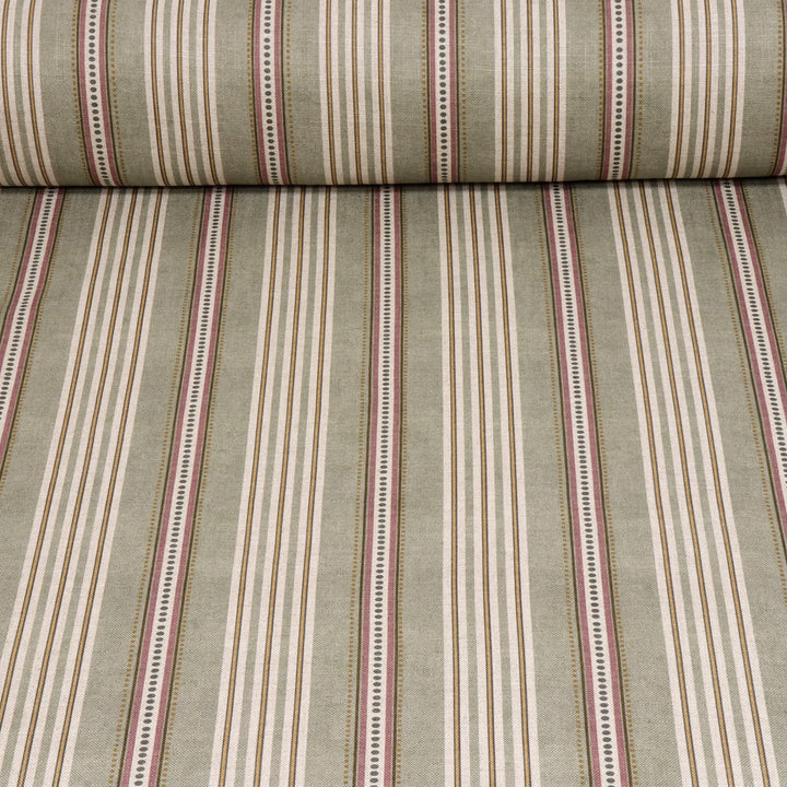 Ashbury Stripe Seagrass Double Width Fabric