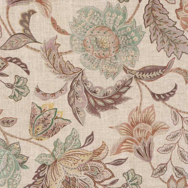 Ashbury Floral Taupe/Mauve Double Width Fabric