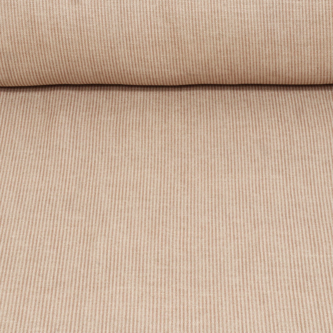 Dune Stripe Ash Rose Double Width Fabric