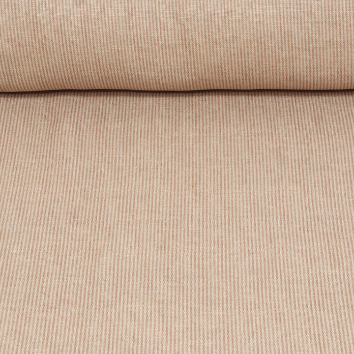 Dune Stripe Ash Rose Double Width Fabric