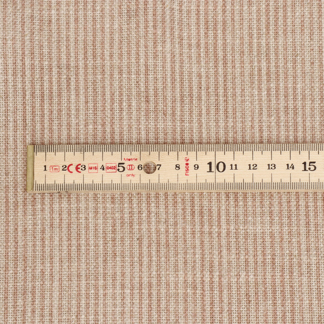 Dune Stripe Ash Rose Double Width Fabric