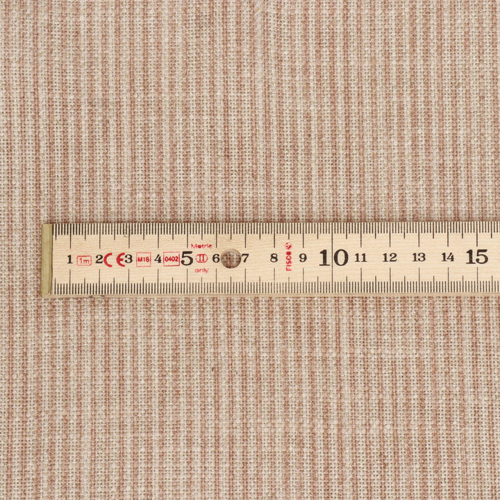 Dune Stripe Ash Rose Double Width Fabric