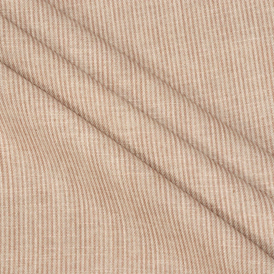 Dune Stripe Ash Rose Double Width Fabric
