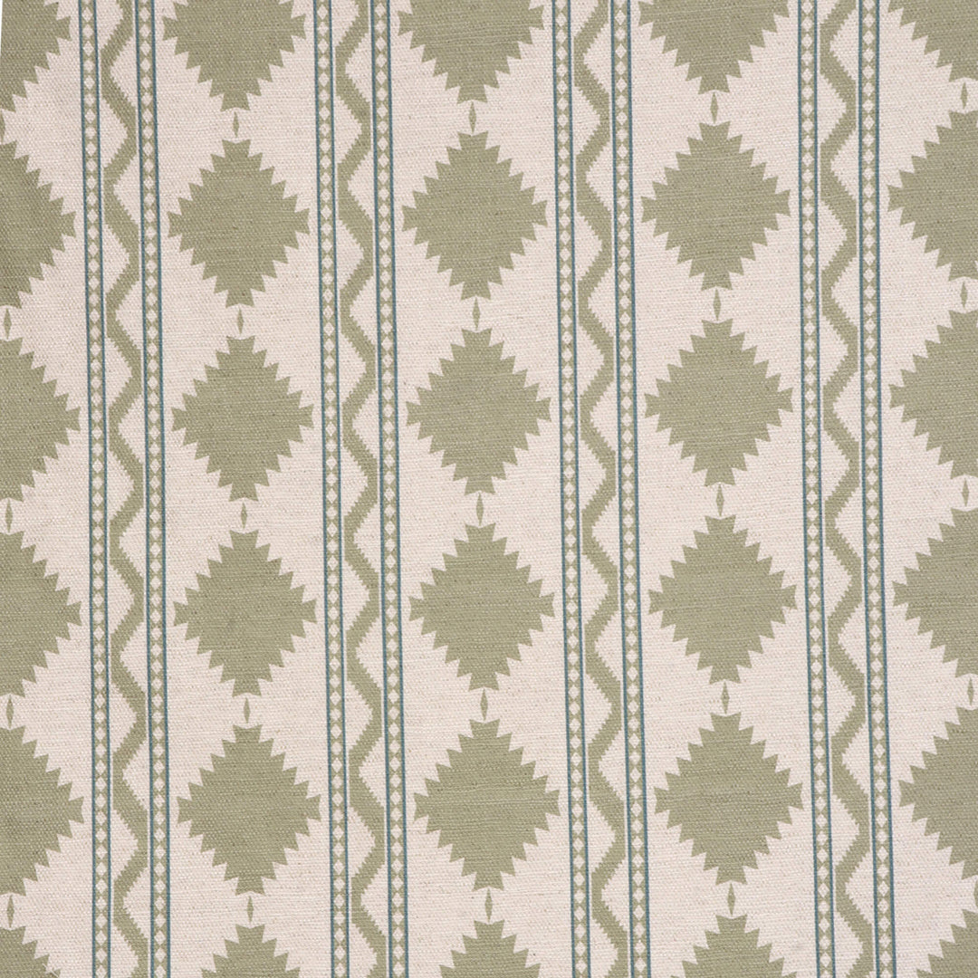 Soller Stripe Olive Green Double Width Fabric
