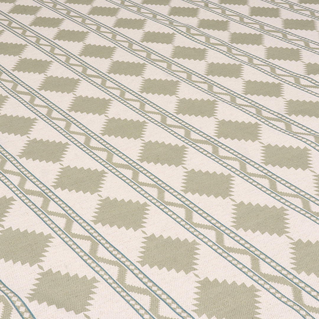 Soller Stripe Olive Green Double Width Fabric