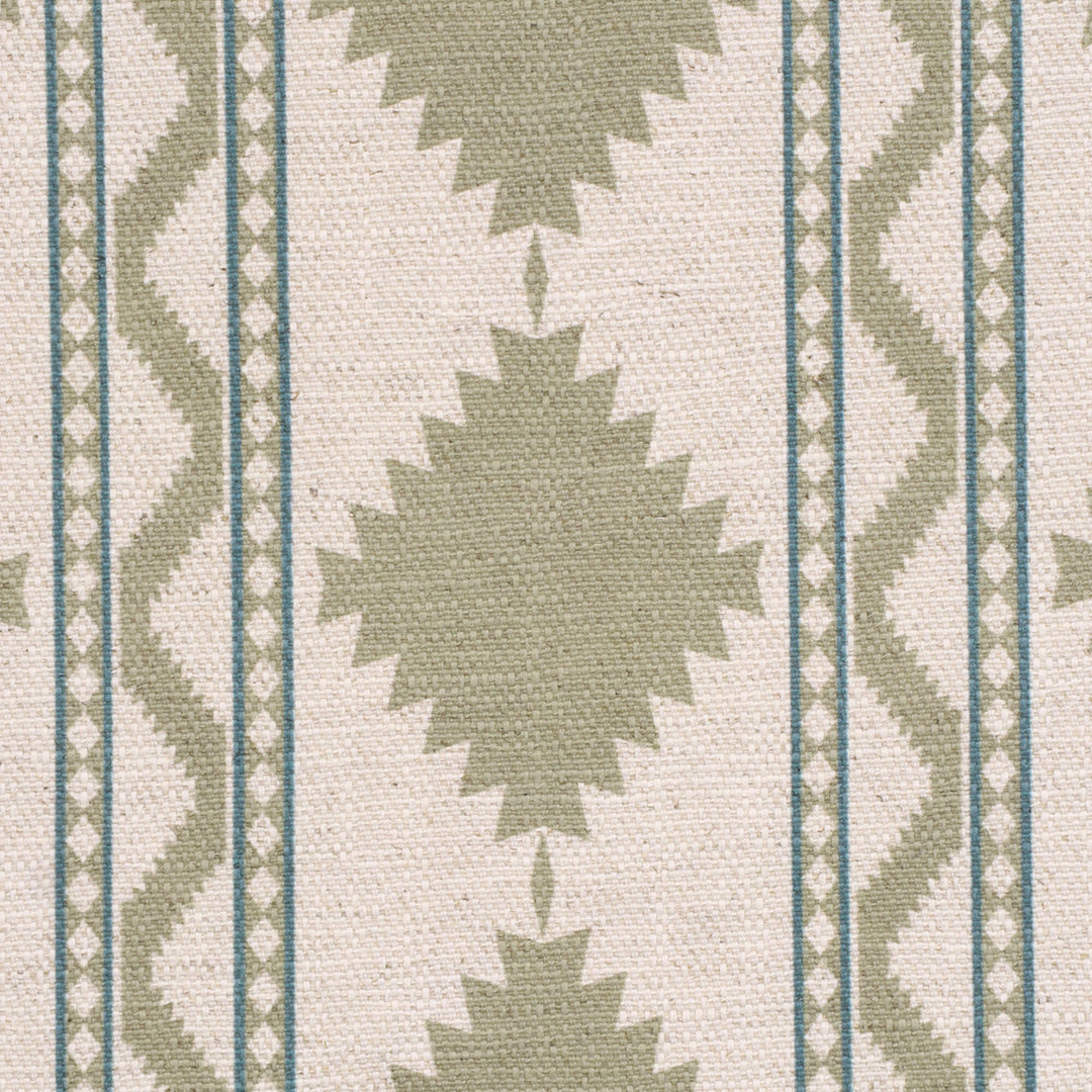 Soller Stripe Olive Green Double Width Fabric