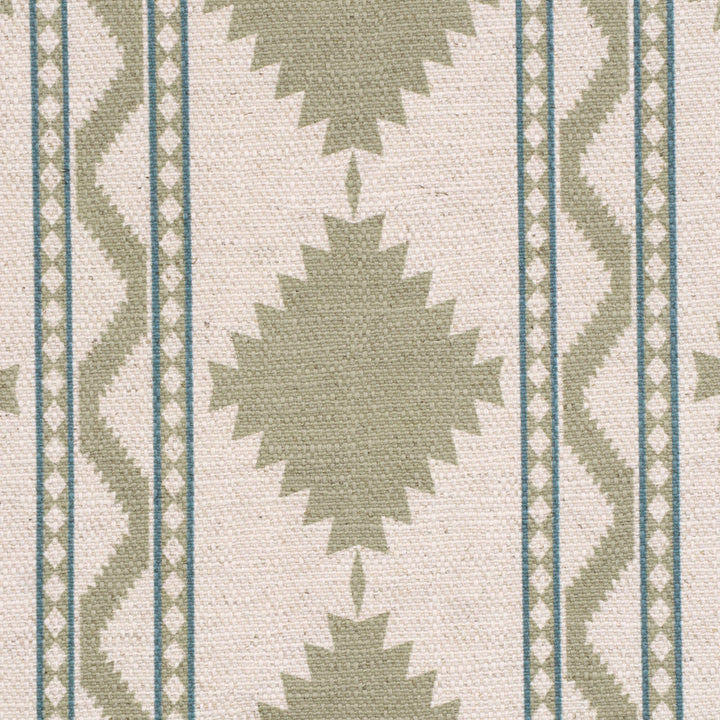 Soller Stripe Olive Green Double Width Fabric