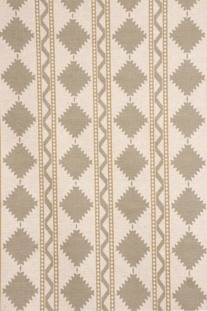 Soller Stripe Taupe Double Width Fabric