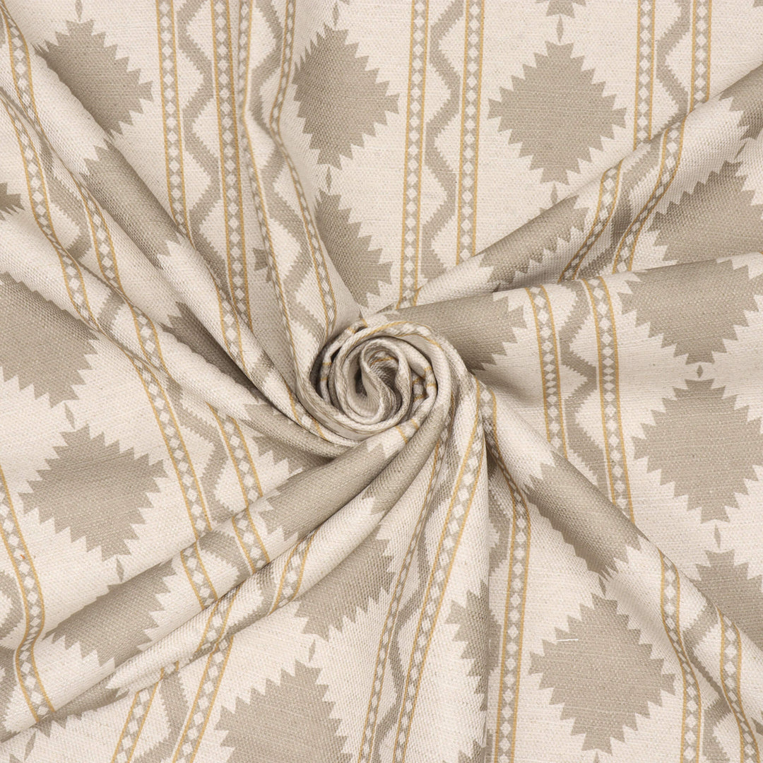 Soller Stripe Taupe Double Width Fabric
