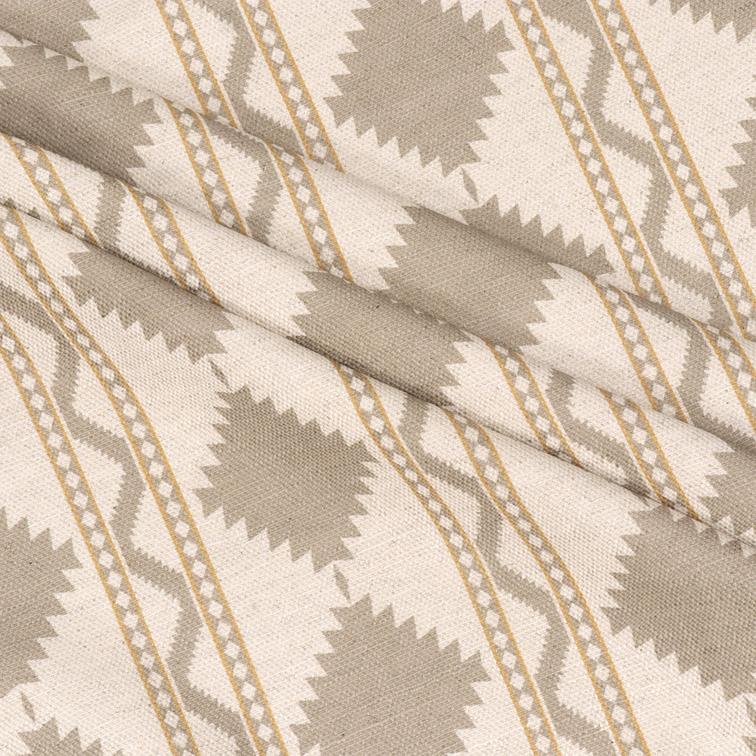 Soller Stripe Taupe Double Width Fabric