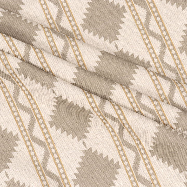 Soller Stripe Taupe Double Width Fabric