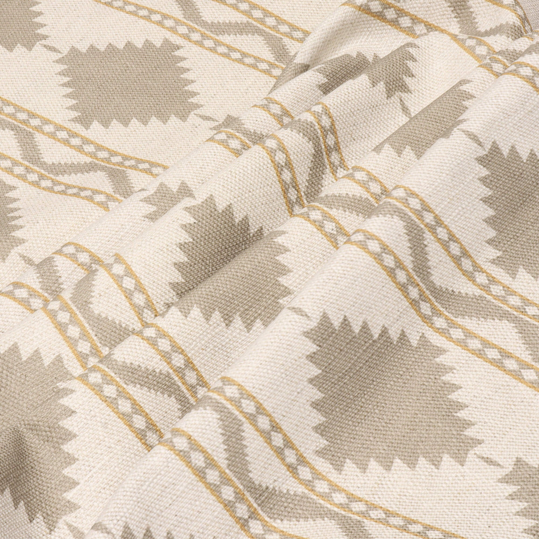 Soller Stripe Taupe Double Width Fabric