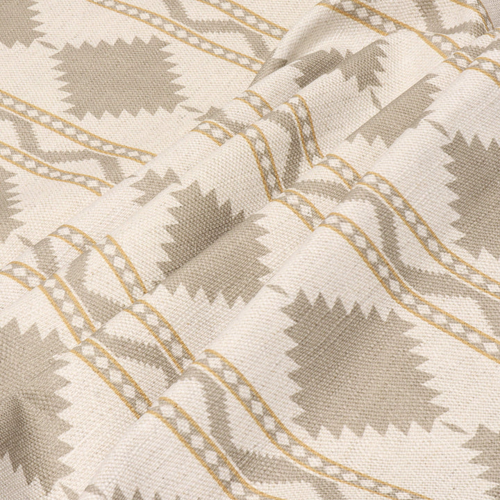 Soller Stripe Taupe Double Width Fabric