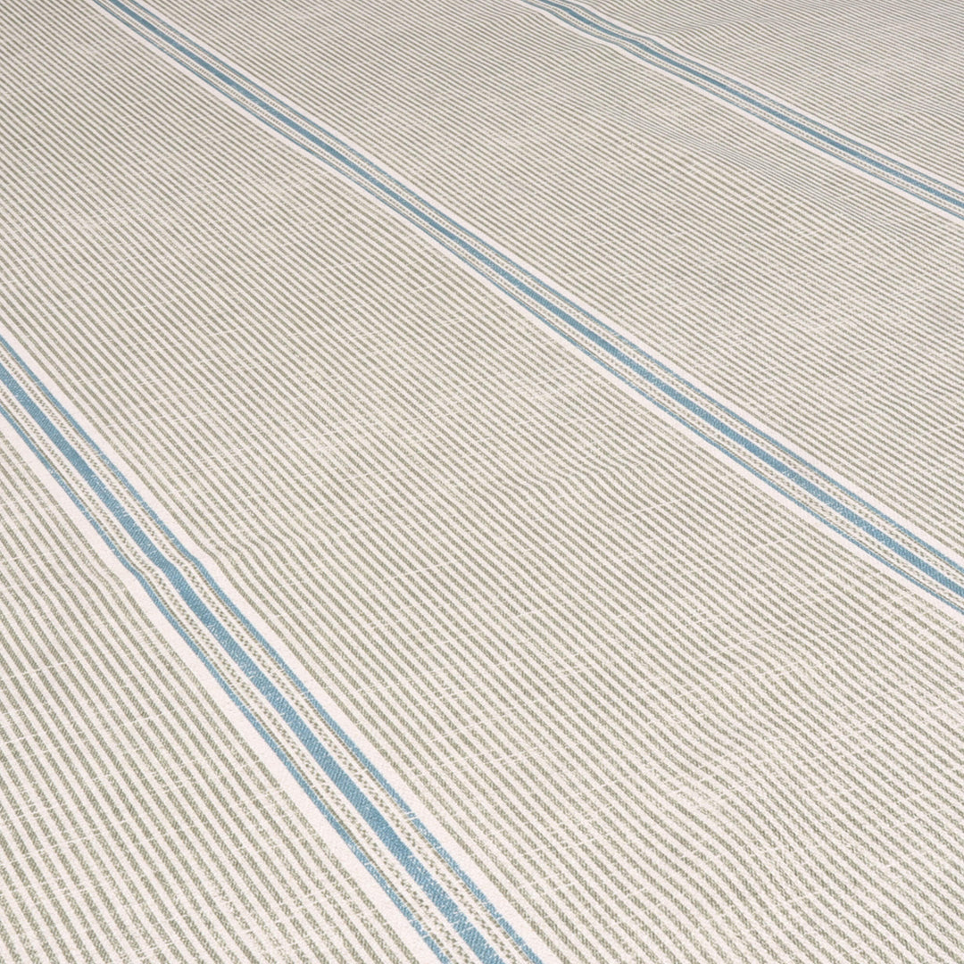 Cala Stripe Olive Green Double Width Fabric