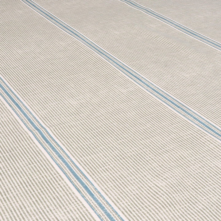 Cala Stripe Olive Green Double Width Fabric