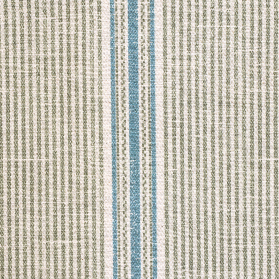 Cala Stripe Olive Green Double Width Fabric