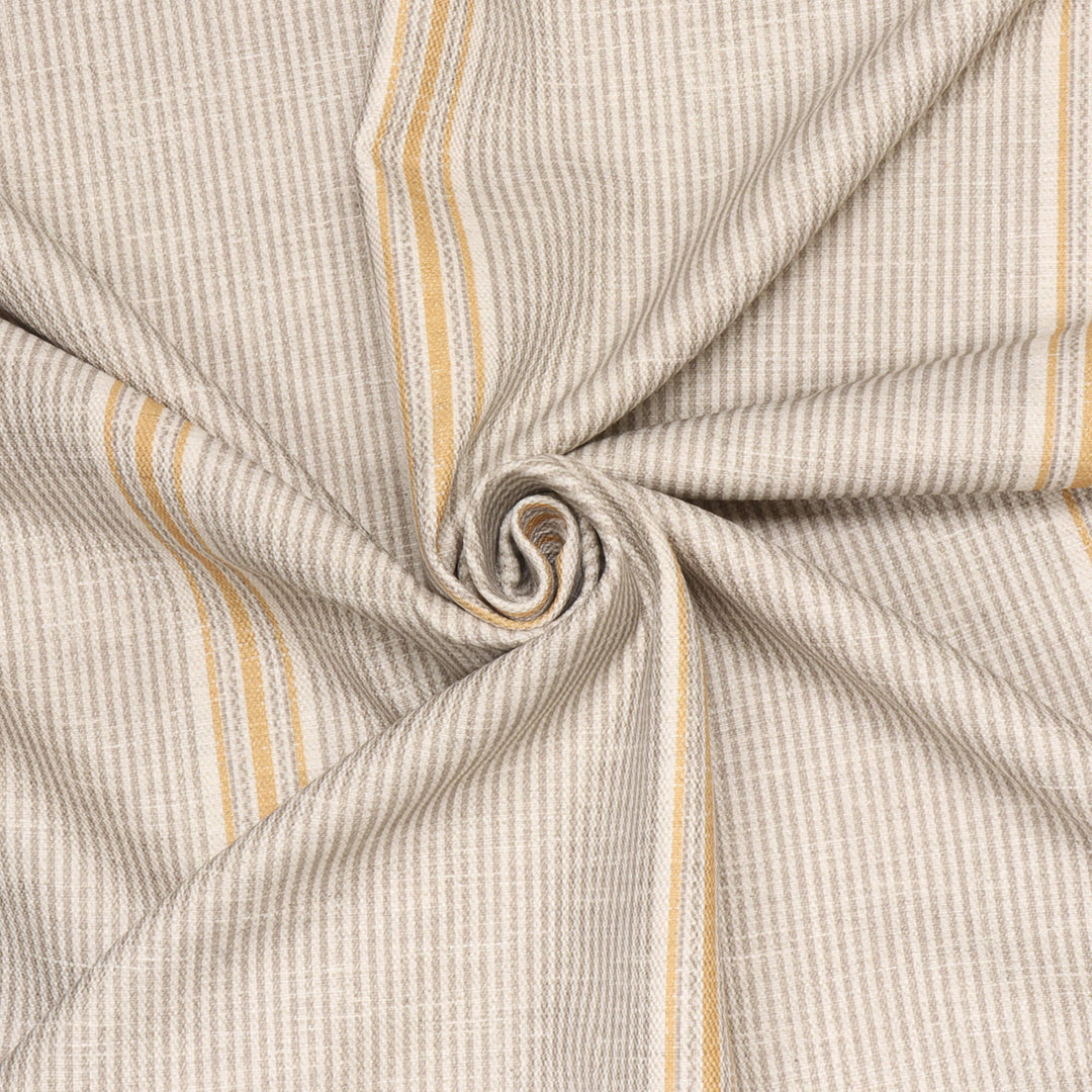 Cala Stripe Taupe Double Width Fabric
