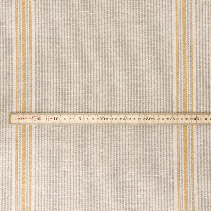 Cala Stripe Taupe Double Width Fabric