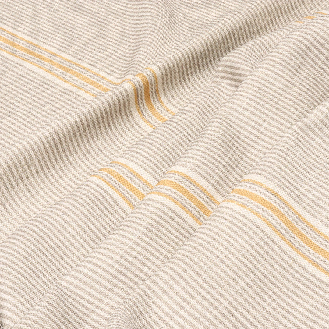 Cala Stripe Taupe Double Width Fabric