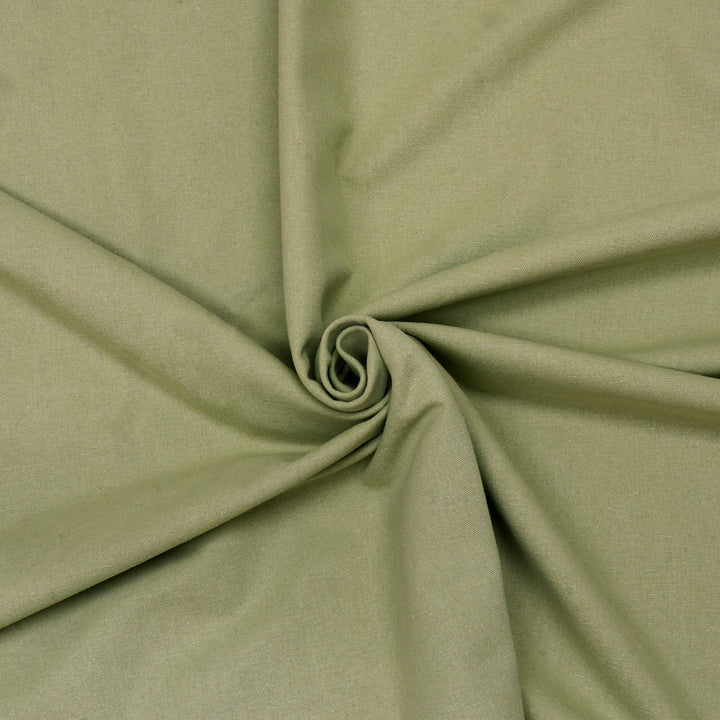 Pure Brushed Plain Olive Double Width Fabric