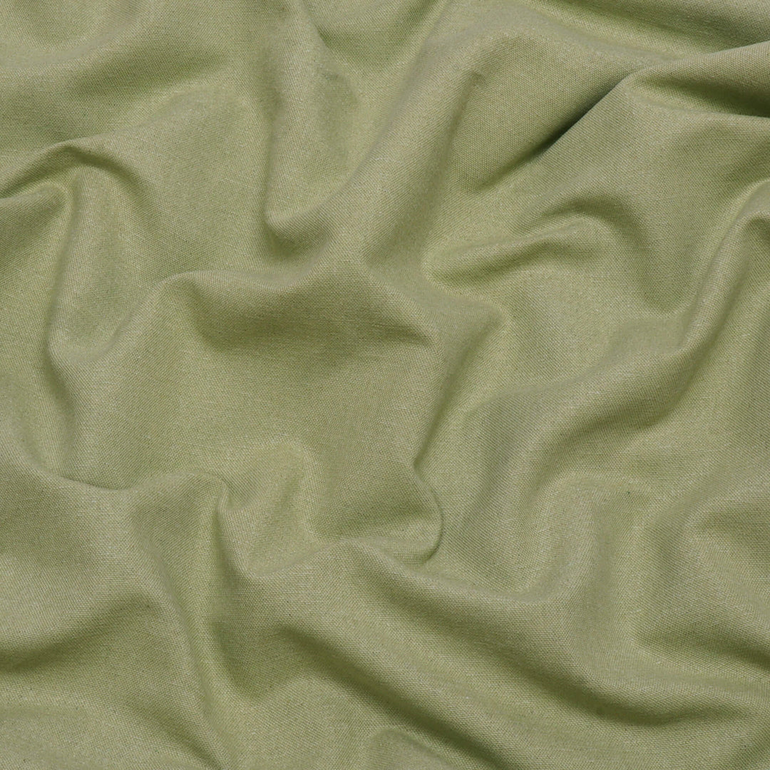 Pure Brushed Plain Olive Double Width Fabric
