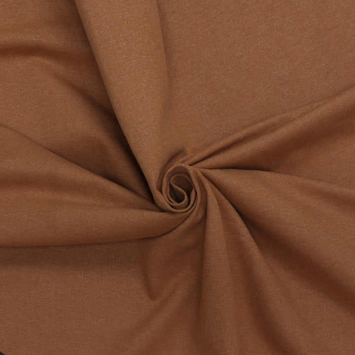 Pure Brushed Plain Ginger Double Width Fabric