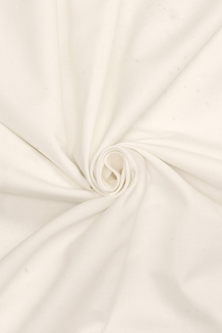 Pure Brushed Plain Ecru Double Width Fabric