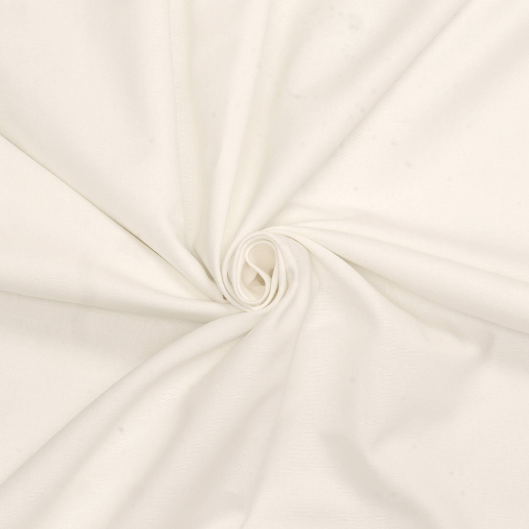 Pure Brushed Plain Ecru Double Width Fabric