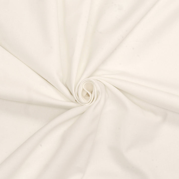 Pure Brushed Plain Ecru Double Width Fabric