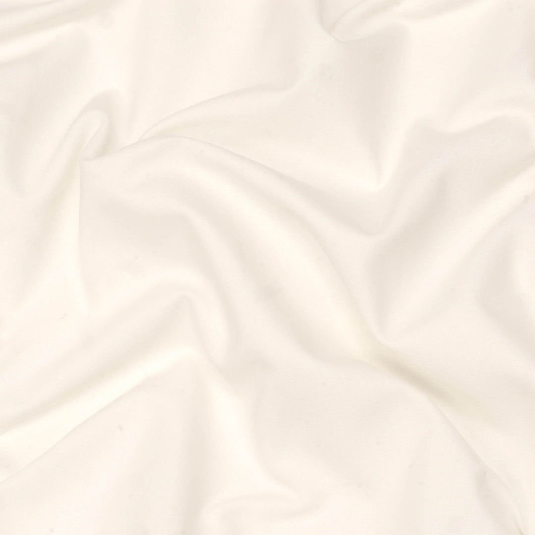 Pure Brushed Plain Ecru Double Width Fabric