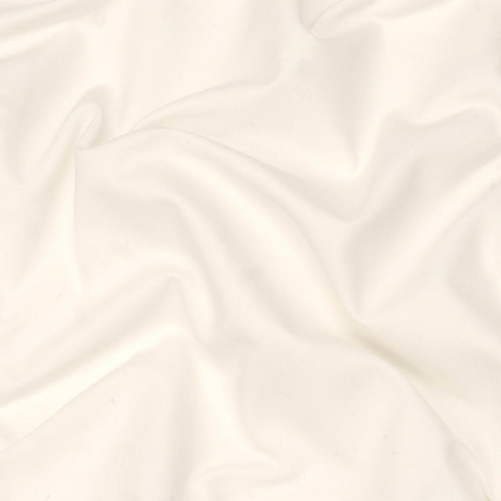 Pure Brushed Plain Ecru Double Width Fabric