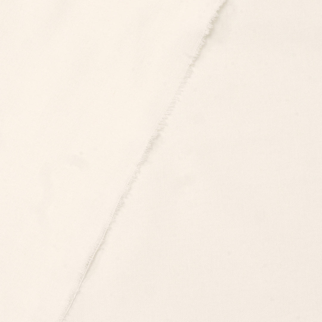 Pure Brushed Plain Ecru Double Width Fabric