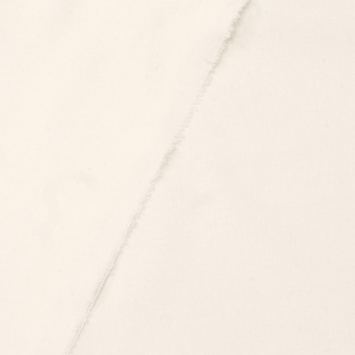 Pure Brushed Plain Ecru Double Width Fabric