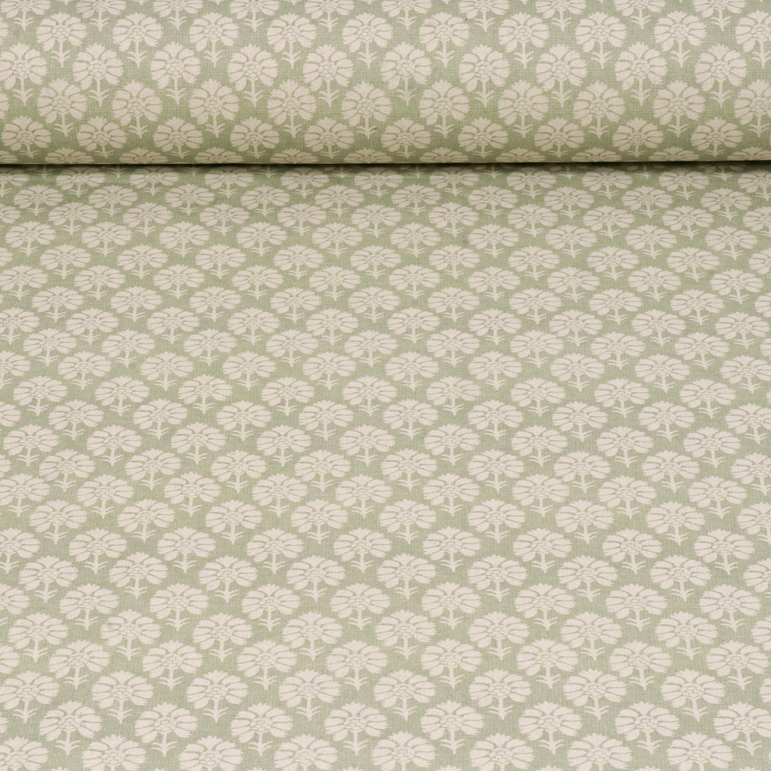 Cotswold Floral Sage Green Fabric