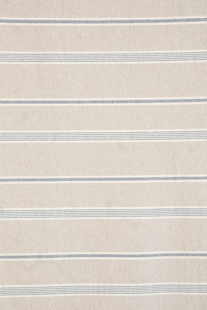 Farmhouse Stripe Blue Double Width Fabric