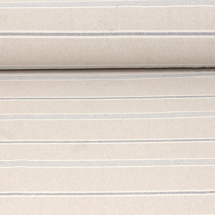 Farmhouse Stripe Blue Double Width Fabric
